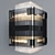 Apollo B5902: Modern Metal and Glass Wall Sconce 3D model small image 1