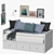 Elegant Hemnes Bed: Stylish and Versatile 3D model small image 1