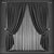 Modern Style Curtains 3D model small image 1