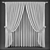 Modern Style Curtains 3D model small image 2