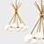 Luxor Brass Sputnik Chandelier 3D model small image 1