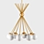 Luxor Brass Sputnik Chandelier 3D model small image 2