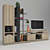 "Gautier" TV Cabinet: Stylish and Spacious 3D model small image 1