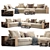 Flexform Groundpiece: Versatile and Stylish Sofa 3D model small image 1