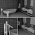 Axor Bathroom Set: Elegant and Functional 3D model small image 3