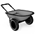 Giantex 2-Wheel Garden Wheelbarrow: Large Capacity 3D model small image 3