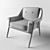 Elegant Edinburg Chair 3D model small image 3