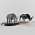 Majestic Rhino Sculpture 3D model small image 2