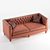 Elegant Beckett Sofa: Traditional Sophistication 3D model small image 3