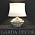 Garda Decor Glass Table Lamp 3D model small image 1