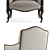 Elegant Bergere Chair: Darryl Carter 3D model small image 2