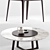 Elegant Grace Chair & Concorde Round Table 3D model small image 2