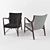 Elegant Mesh Chair: NV45 3D model small image 2