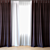 Elegance Embodied | Sheer and Sleek Curtains 3D model small image 1