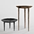 Rick Owens Bronze Nitrate Side Tables 3D model small image 1