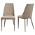 ITALGRUPPO MATISSE Ecokozha Latte Chair 3D model small image 2
