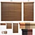 Premium Wooden Blinds, 50mm - 2 Width Options 3D model small image 1