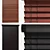 Premium Wooden Blinds, 50mm - 2 Width Options 3D model small image 3