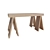 Realistic Modern Wood Table 02 3D model small image 1