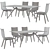 Weiss Zebra Dining Chair 3D model small image 2