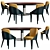 Elegant Potocco Diva Dining Chair 3D model small image 1