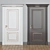Elegant Pine Interior Doors 3D model small image 1