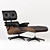 Modern Eames Lounge Chair Set 3D model small image 1