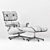 Modern Eames Lounge Chair Set 3D model small image 3