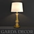 Golden Glass Table Lamp 3D model small image 1