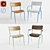 Modern Mies Chair: Variety of Colors & Armrest Option 3D model small image 1