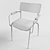 Modern Mies Chair: Variety of Colors & Armrest Option 3D model small image 3