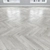 White Oak Parquet: Herringbone, Linear, Chevron 3D model small image 2