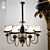 Elegant 8-Light Lucea Chandelier 3D model small image 1