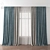 Modern Window Curtain 3D model small image 1