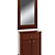 Elegant Atrium Cabinet & Mirror 3D model small image 3