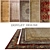Luxury Carpets Set by DOVLET HOUSE (5-Piece Set) 3D model small image 1