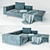 Modern and Elegant Boconcept Sofa 3D model small image 1