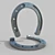 Lucky Charm: Horseshoe Pendant 3D model small image 1