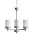 Contemporary Urban Swag Chandelier 3D model small image 1