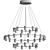 Contemporary Chrome Three Tier Chandelier 3D model small image 2