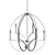 Tilbury Chandelier: Polished Nickel, Incandescent Bulbs, Elegant Design 3D model small image 2