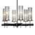 Sleek Tuxedo Chandelier by Sonneman 3D model small image 1