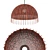 Gervasoni Croco 95: Elegant Woven Rattan Lamp 3D model small image 2