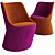 Modern Comfort: DIDI Chair 3D model small image 1