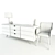 Modern Office Cabinet and Chair Set 3D model small image 3