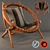 Devil Wood Armchair: Exquisitely Woven 3D model small image 1