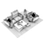 Roche Bobois Allusion Corner Sofa 3D model small image 3