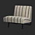 Title: French Designer Accent Chair 3D model small image 1