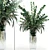 Eucalyptus Tall Vase: Realistic Flowers & Vase 3D model small image 1