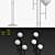Comet 3-Light Floor Lamp 3D model small image 2